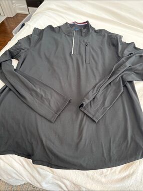 Fourlaps Men's Black Quarter-Zip Performance Jacket